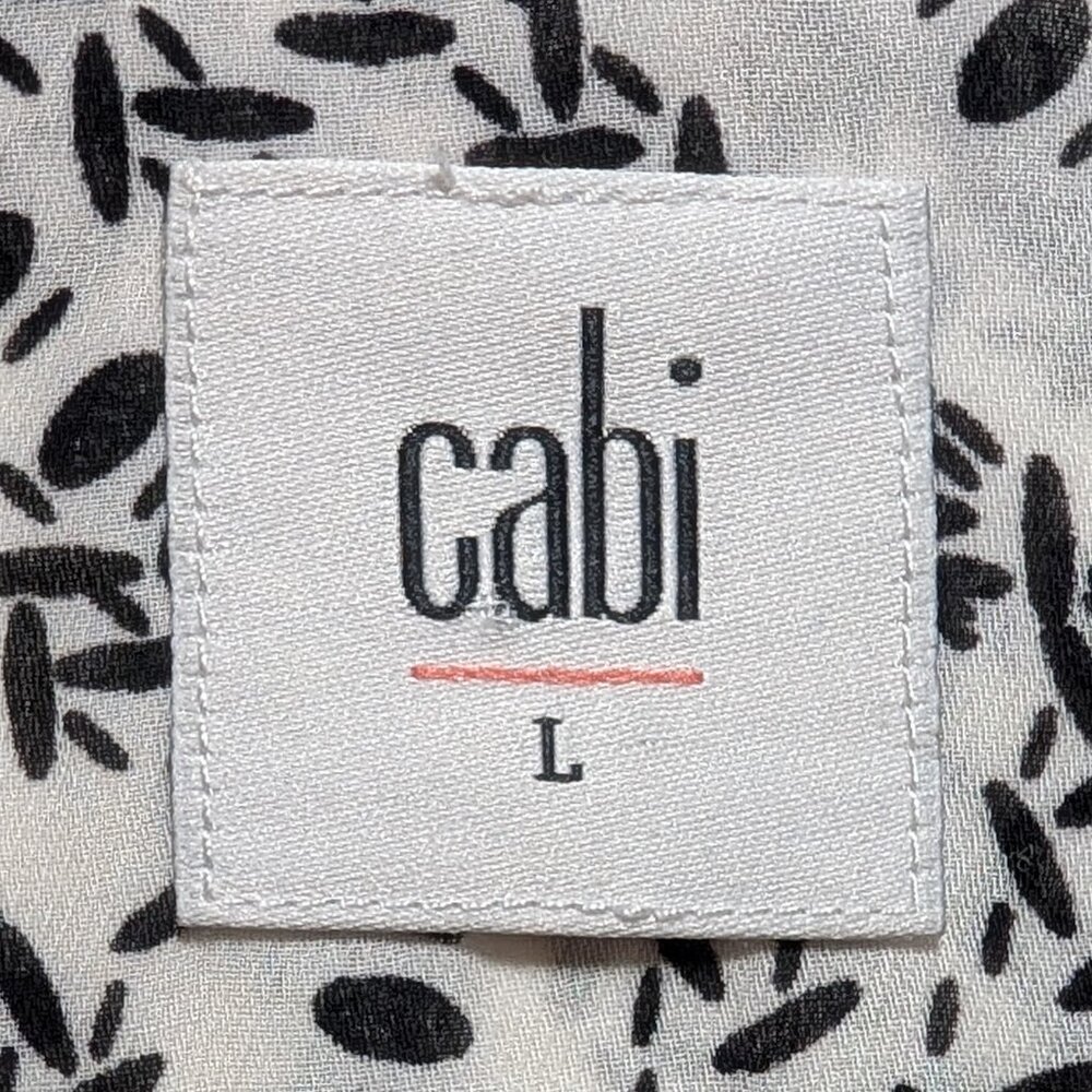 Cabi #3255 Split-Back Button Down Printed Blouse … - image 2